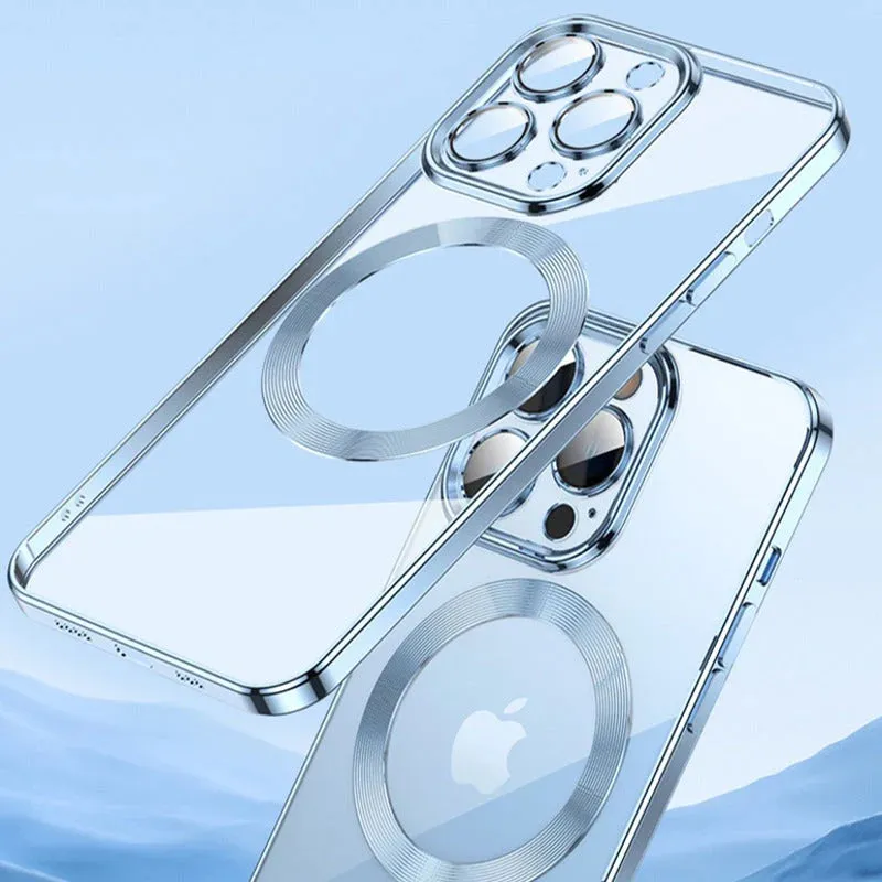 iPhone 13 Luxury Plating Transparent MagSafe Case