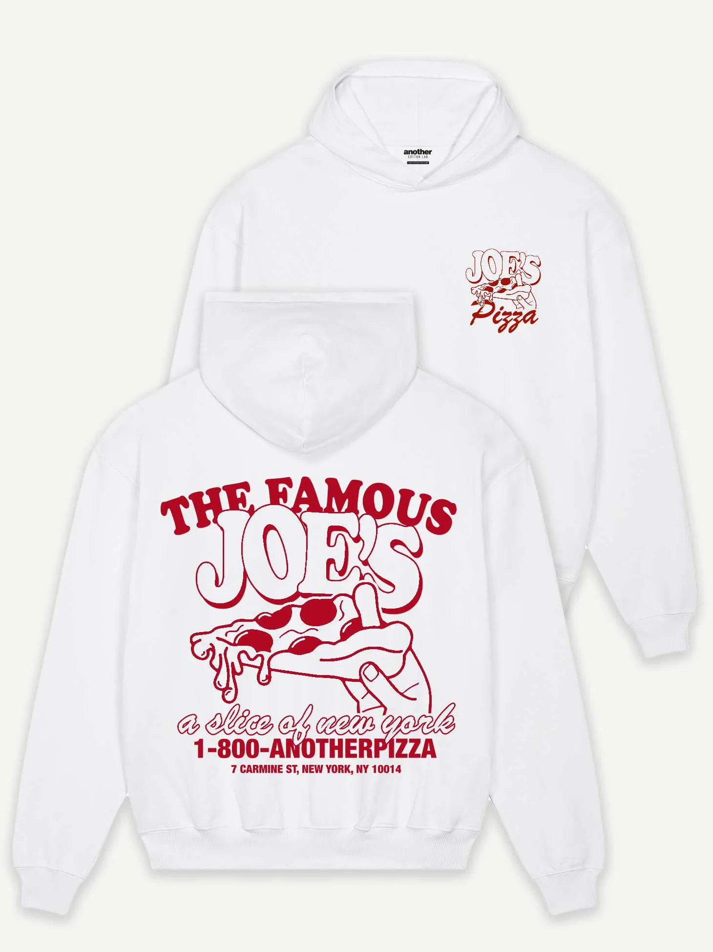 Joes Pizza Heavy Oversized Hoodie