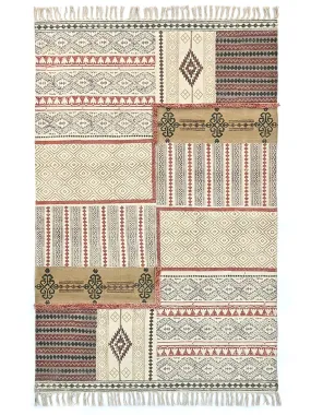 KOTA - BLOCK PRINTED COTTON RUG