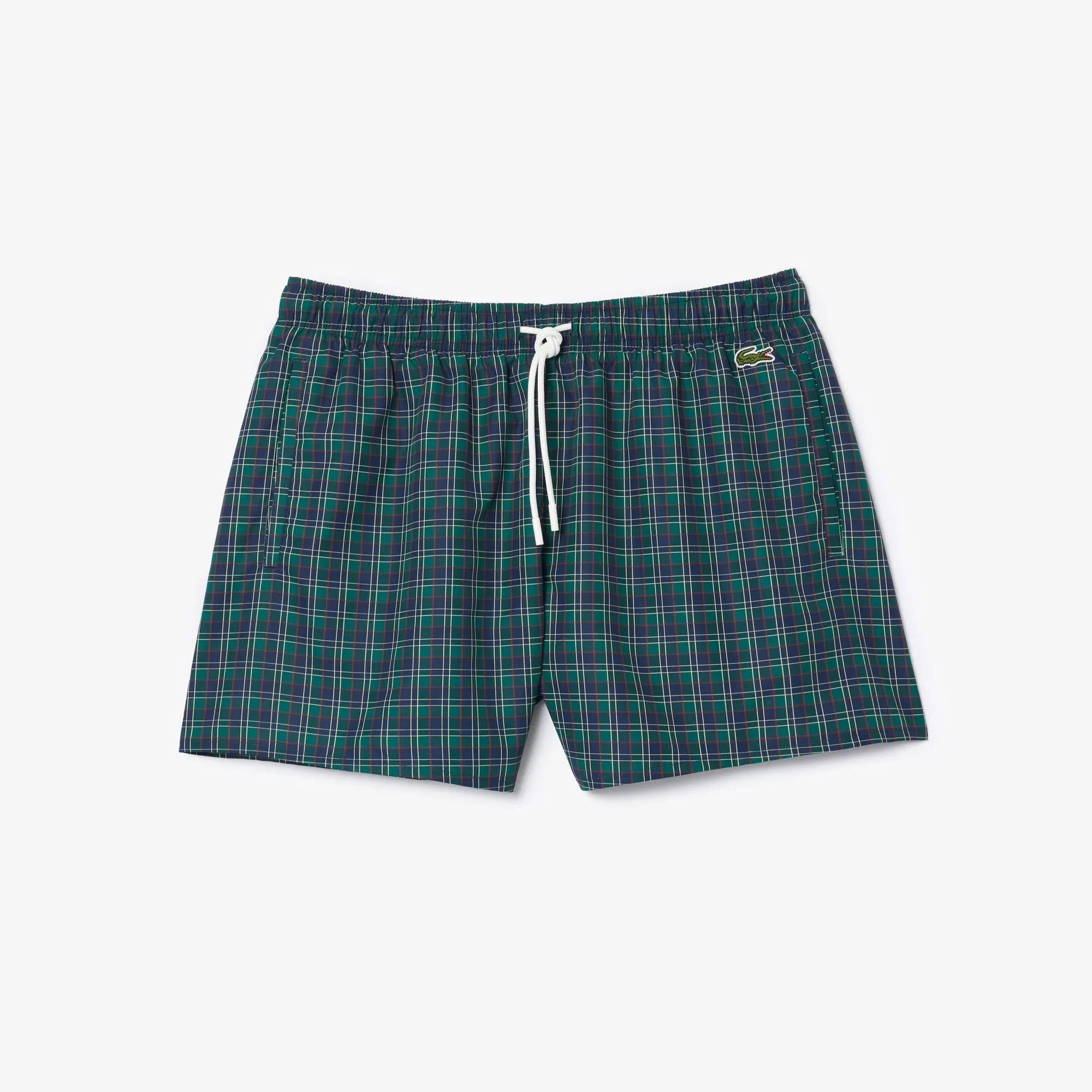 Lacoste Short Printed Swim Trunks