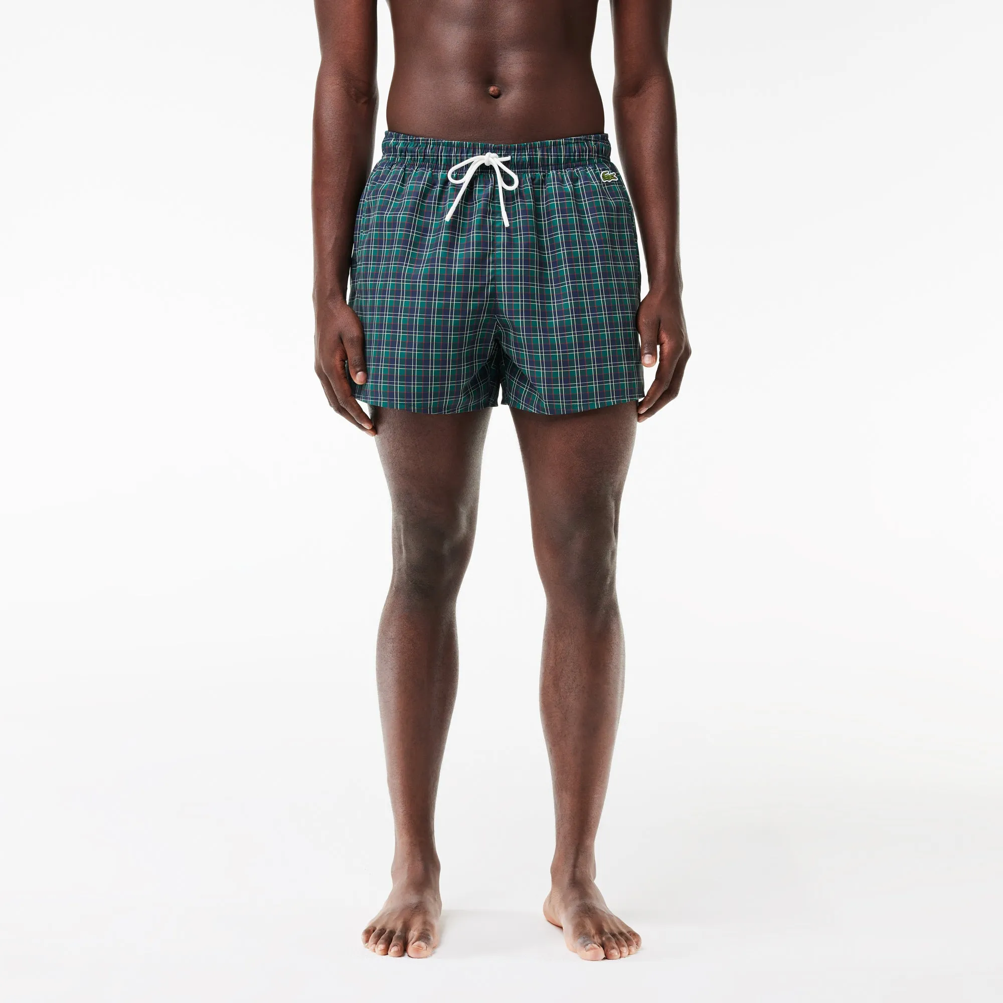 Lacoste Short Printed Swim Trunks