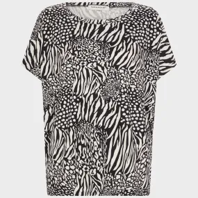 Ladies Zebra Printed Top