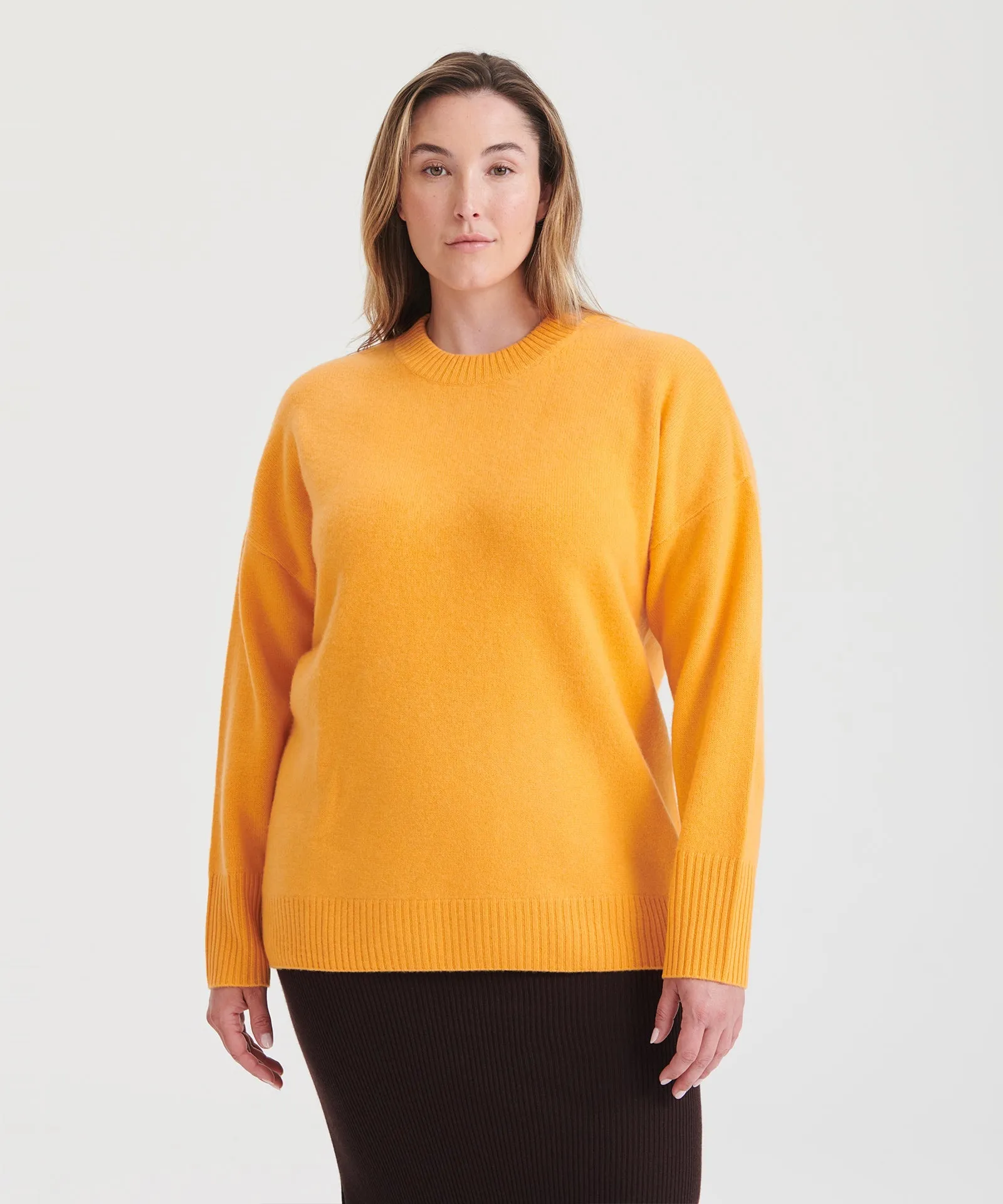 Luxe Cashmere Oversized Crewneck Sweater