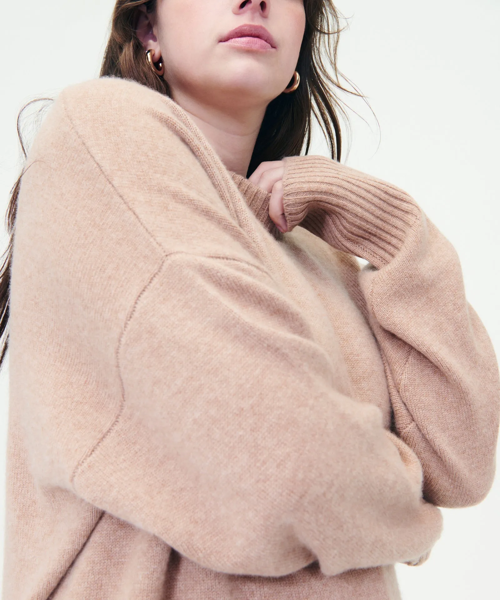 Luxe Cashmere Oversized Crewneck Sweater