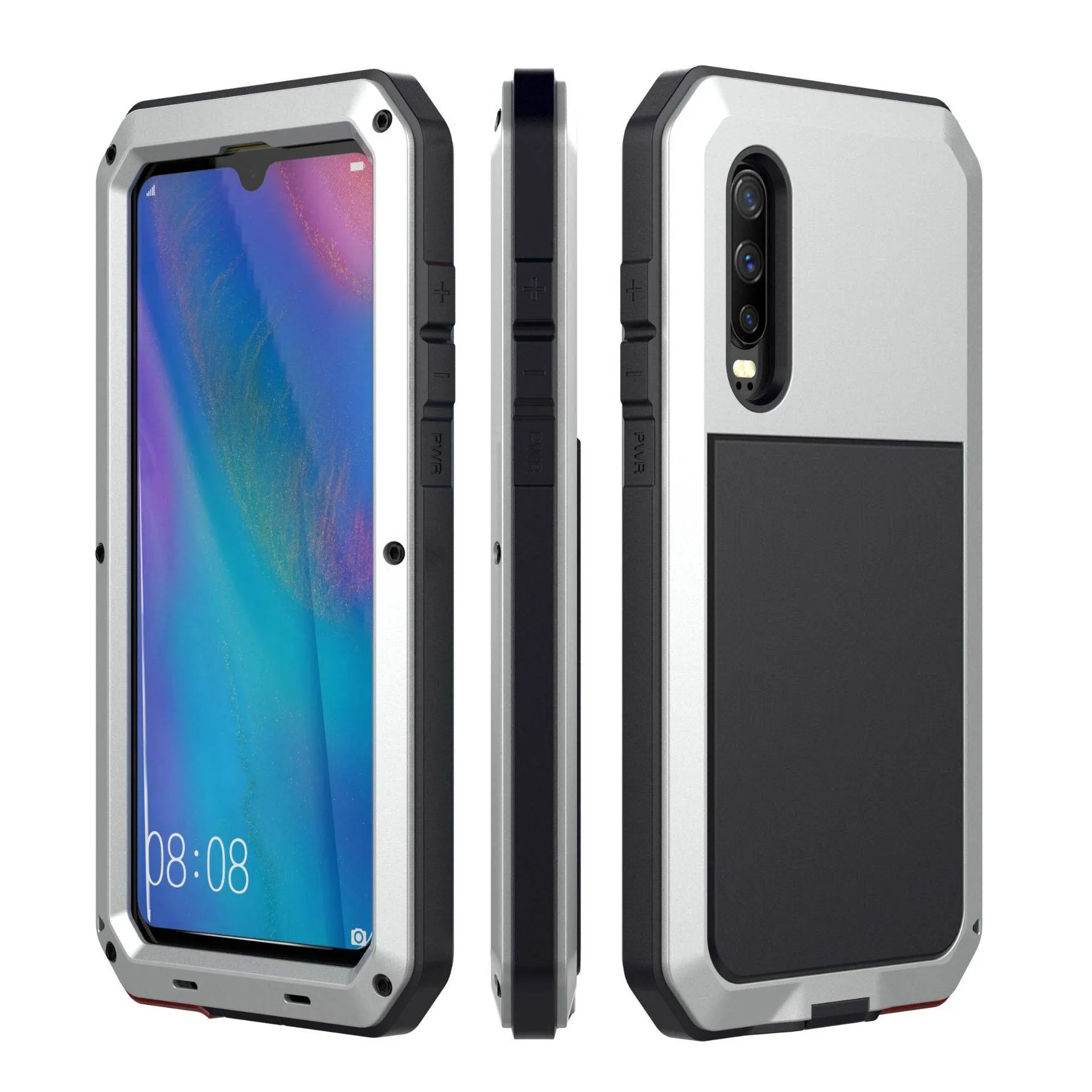 Luxury Doom Armor Waterproof Metal Aluminum Phone Cover For Huawei