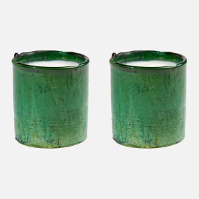 Luxury Mint Artisan Candles 2 Set