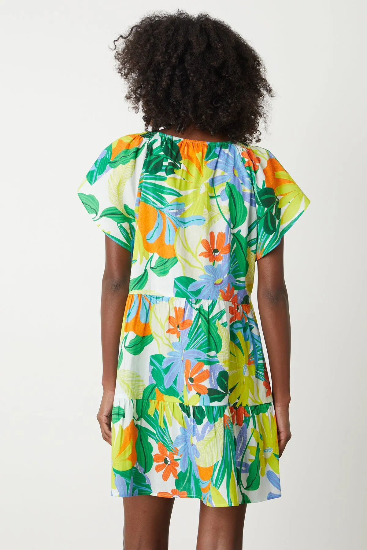 MAEVE PRINTED TIERED DRESS