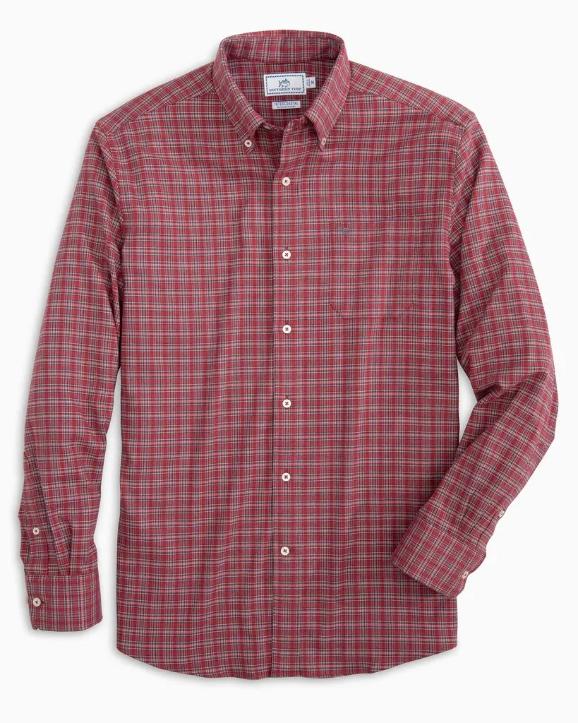 Men's Flannel Plaid Long Sleeve Sportshirt