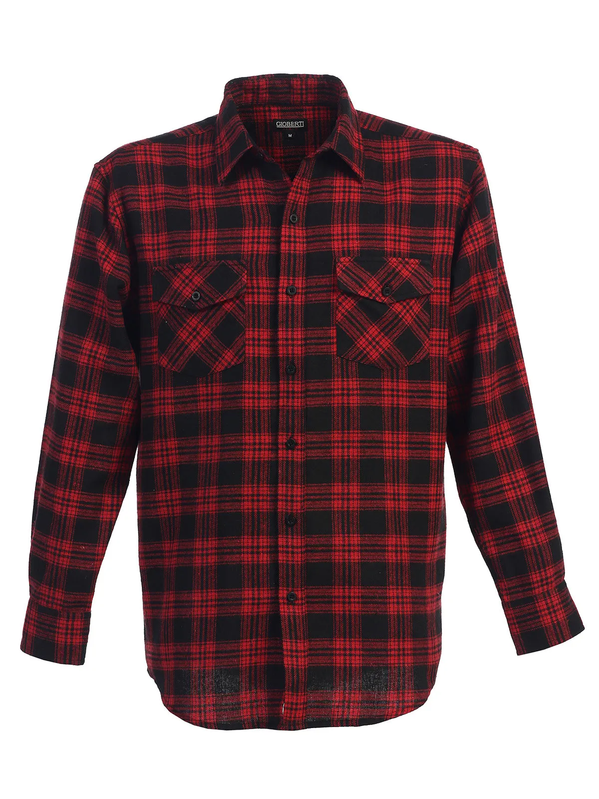 Men's Plaid Flannel Shirt, Size XL