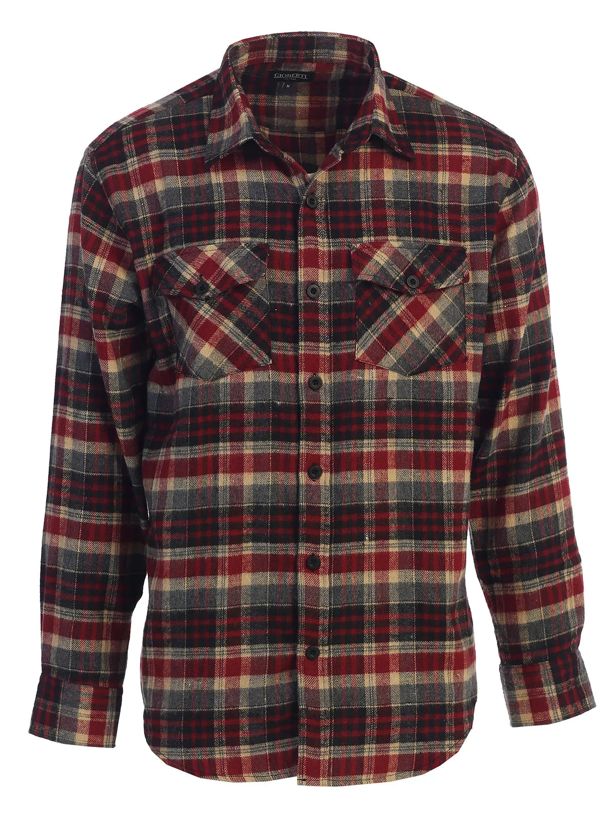 Men's Plaid Flannel Shirt, Size XL