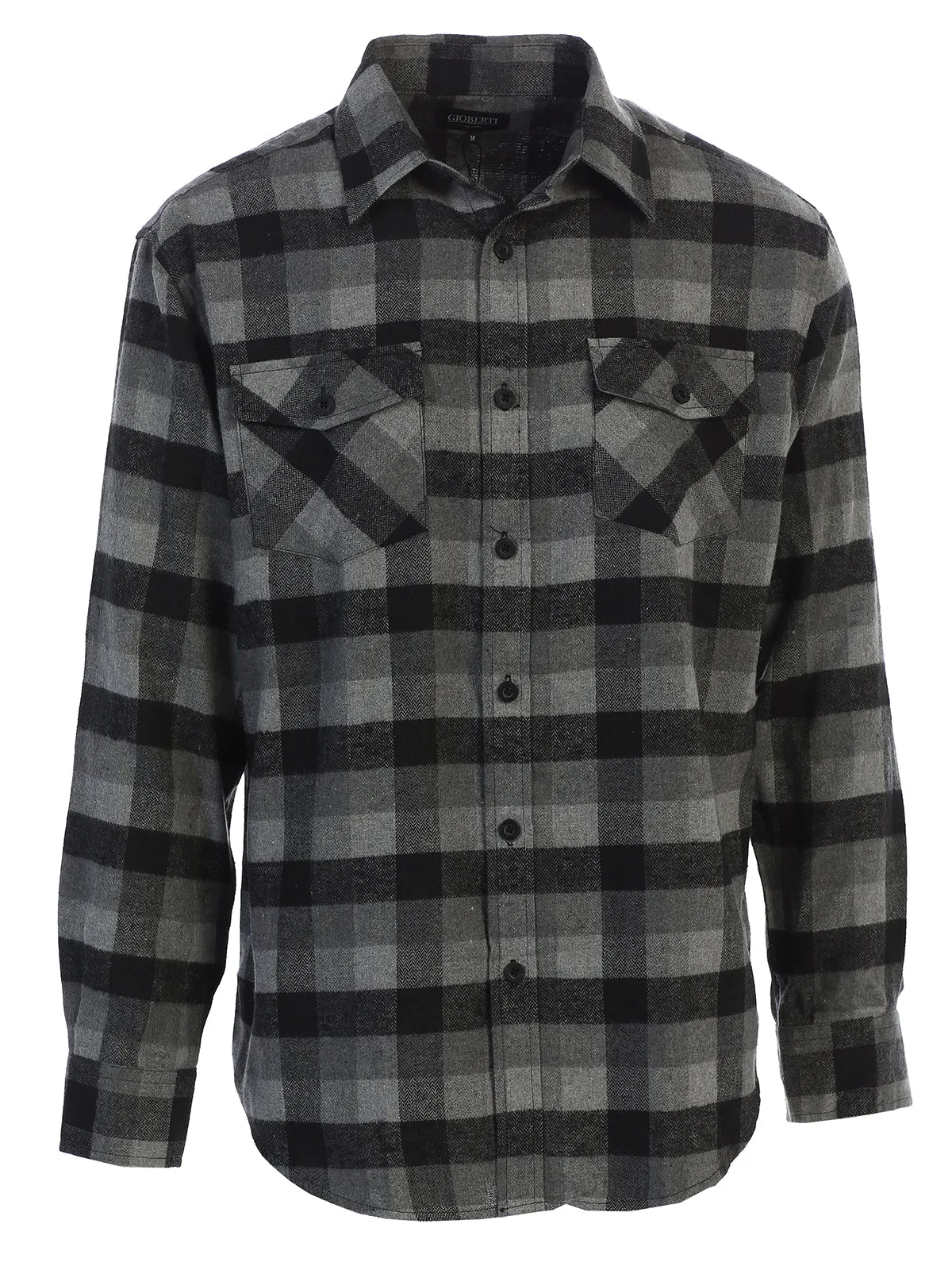 Men's Plaid Flannel Shirt, Size XL