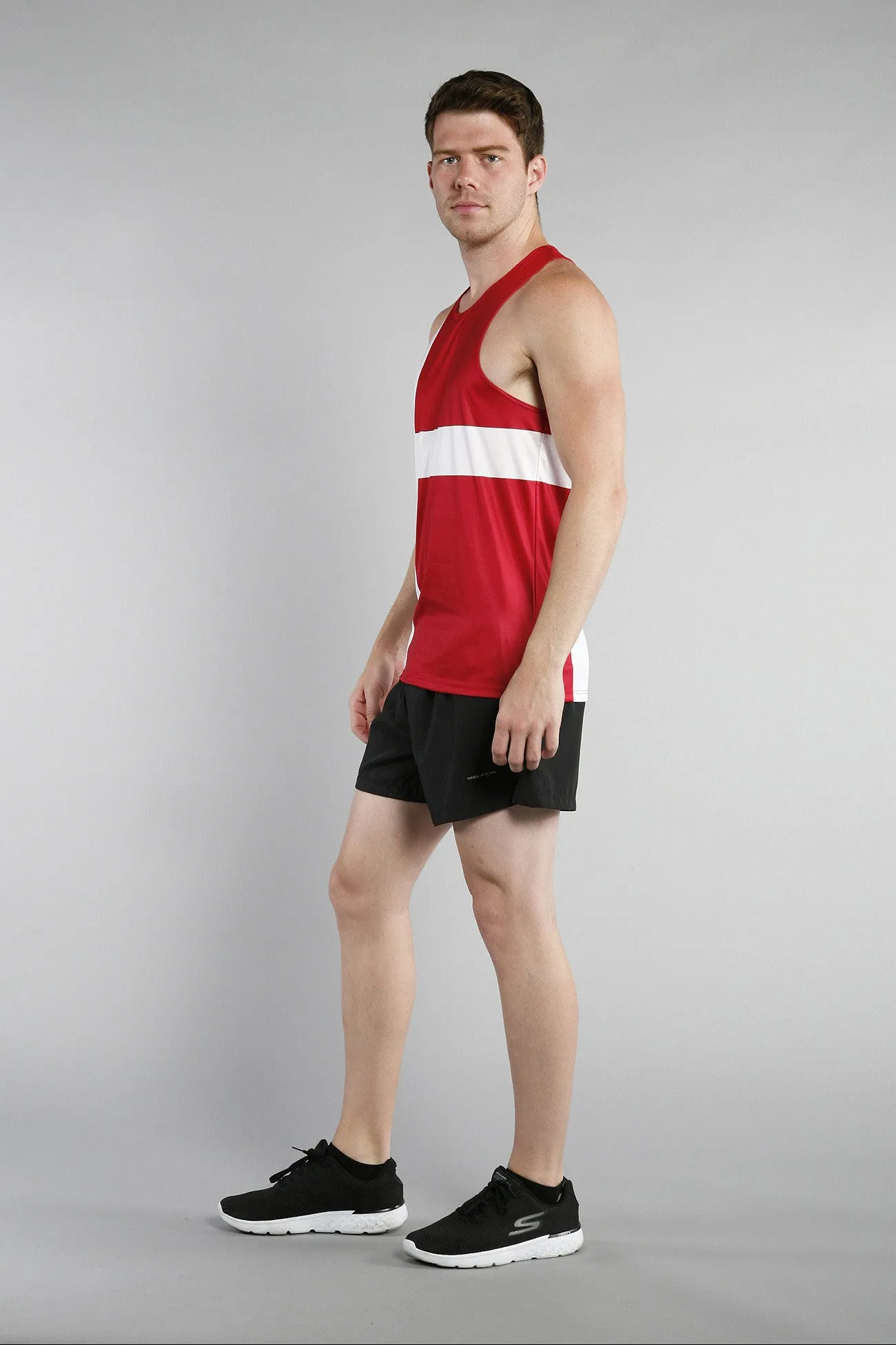 Men's Printed Singlet- Denmark