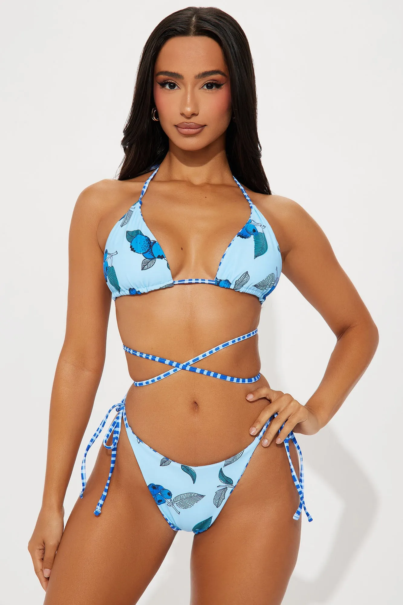 Michi Reversible 2 Piece Bikini - Blue/combo