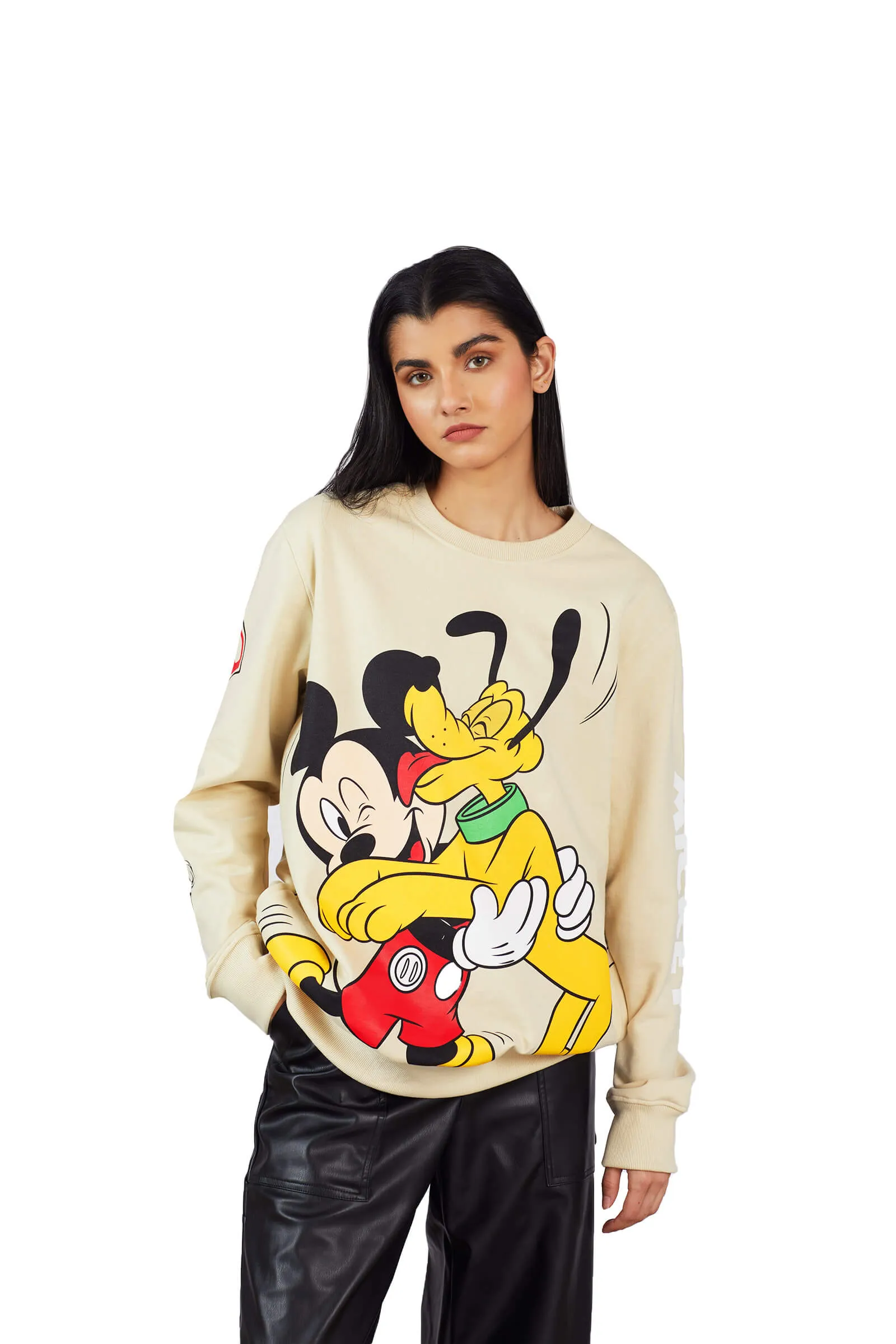 Mickey & Pluto Oversized Sweatshirt