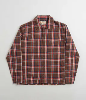 Mollusk Builder Shirt - Brown Plaid