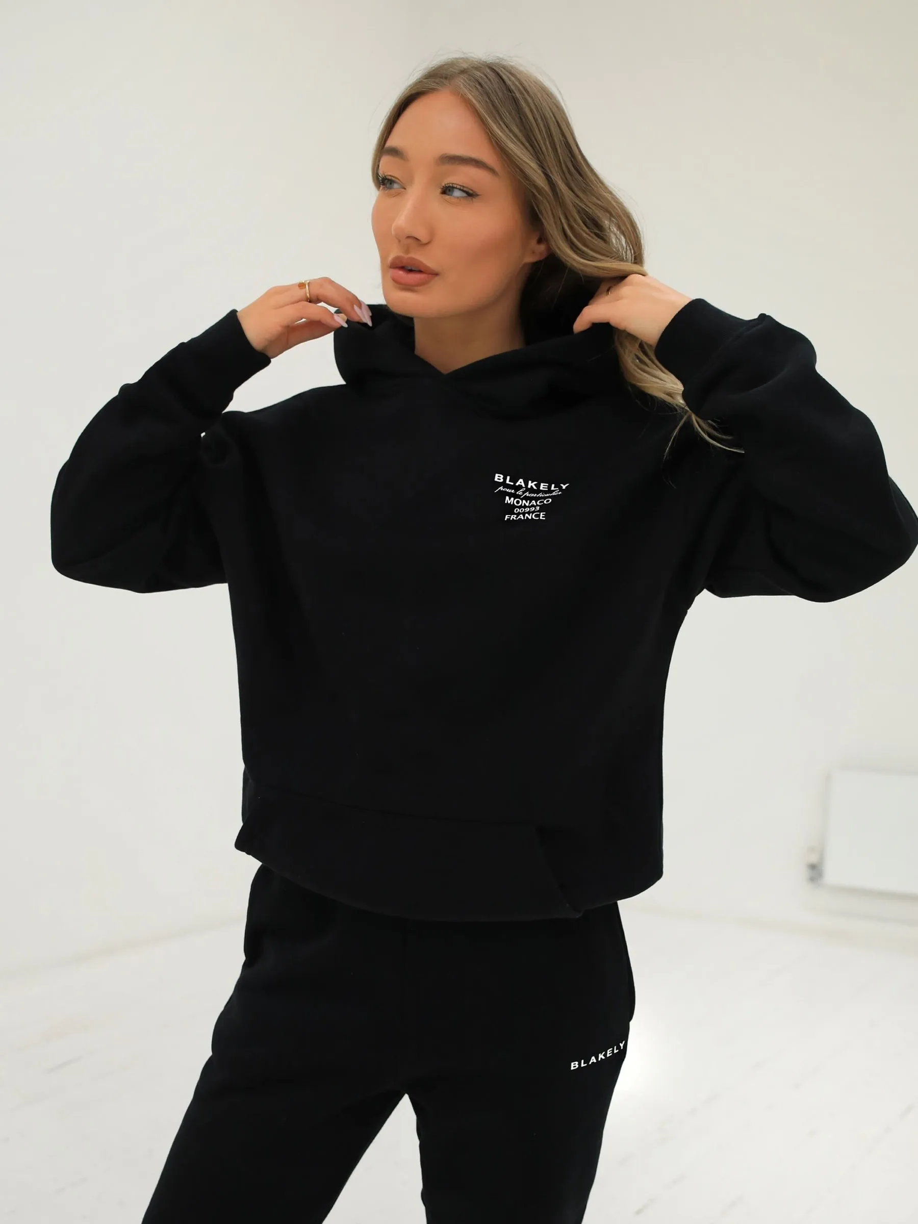 Monaco Oversized Hoodie - Black