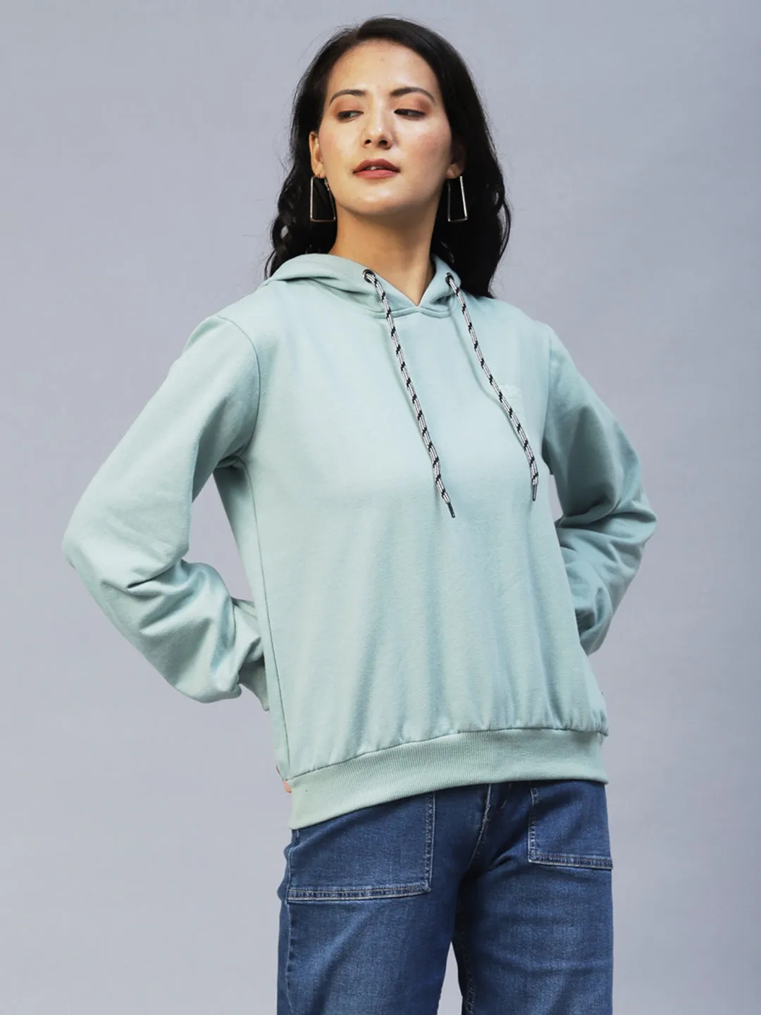 Oversized Fleece Hooded Sweatshirt