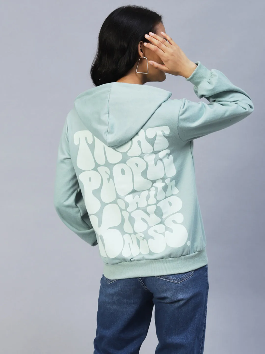 Oversized Fleece Hooded Sweatshirt