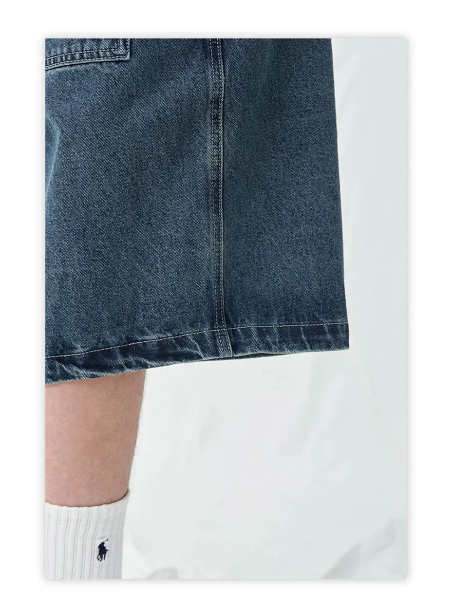 Oversized Knee Length Jorts