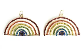 Oversized rainbow earrings