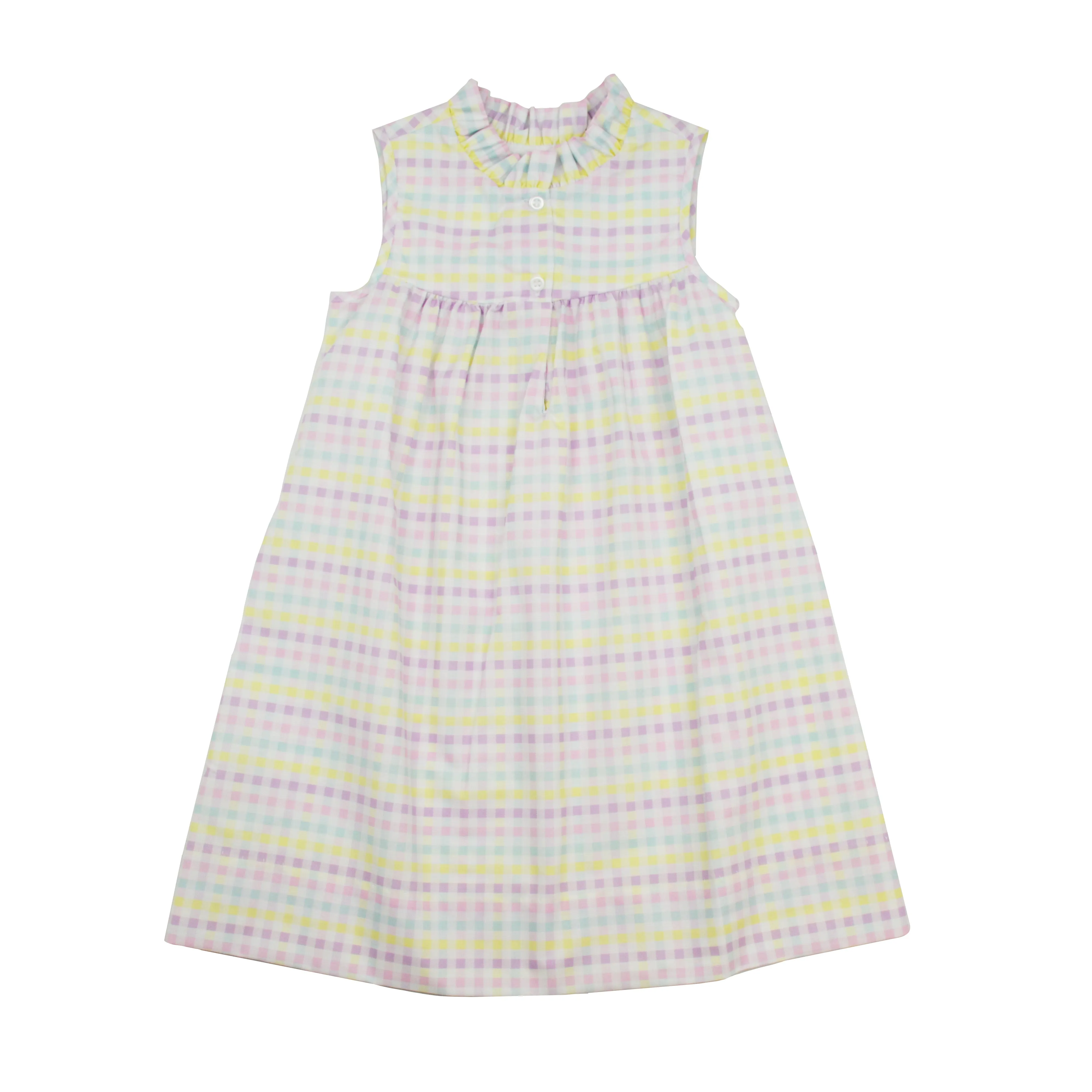 Pastel Plaid Dress (4T, 5, 8)