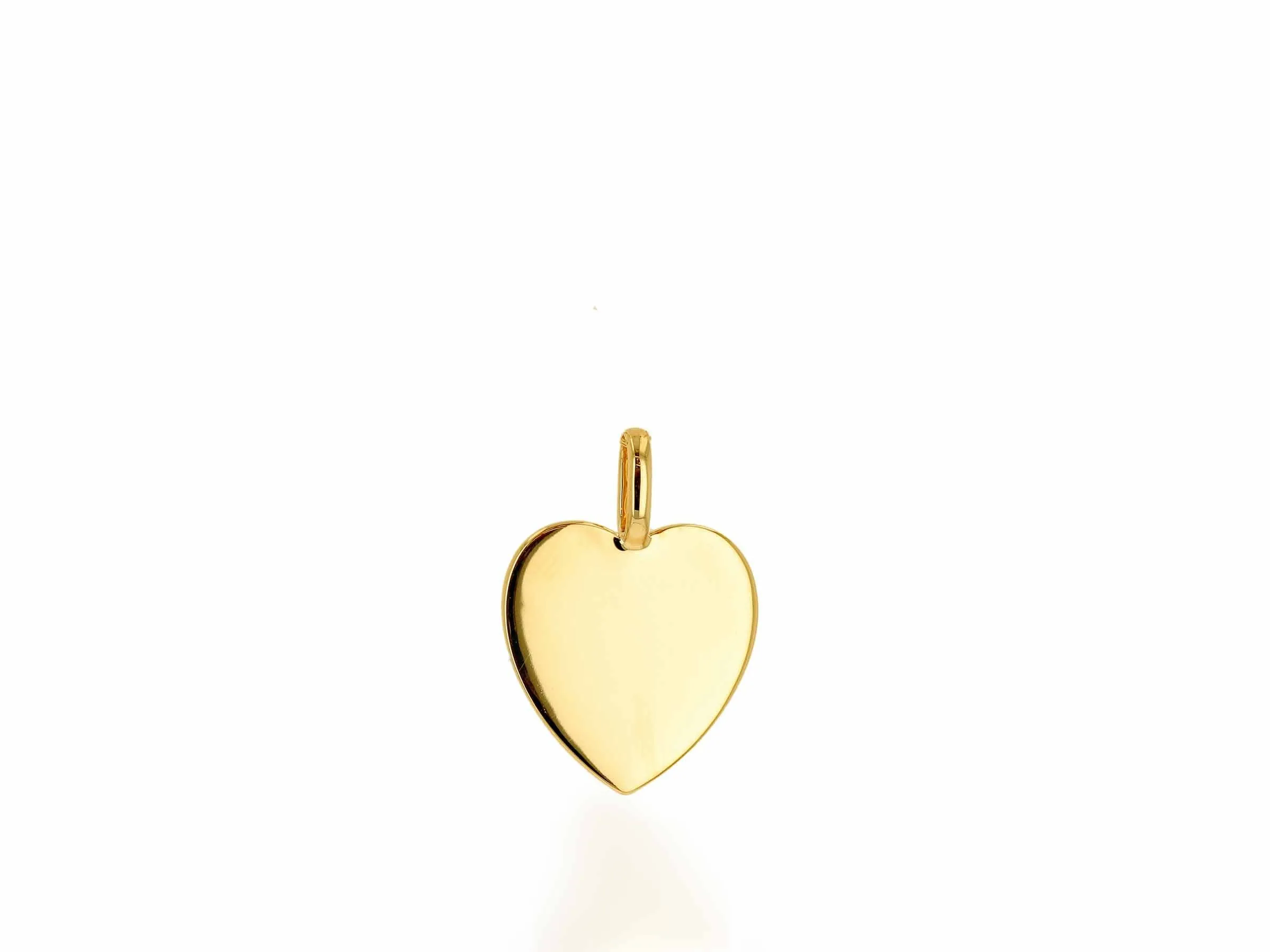 Personalized Oversized Gold Heart Charm