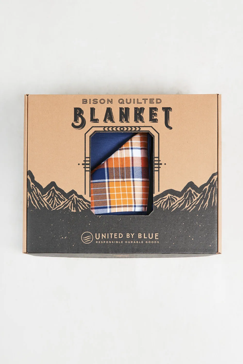 Plaid Quilted Bison Blanket