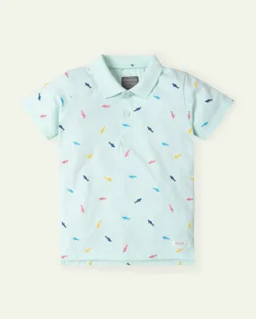 Printed Fish Polo