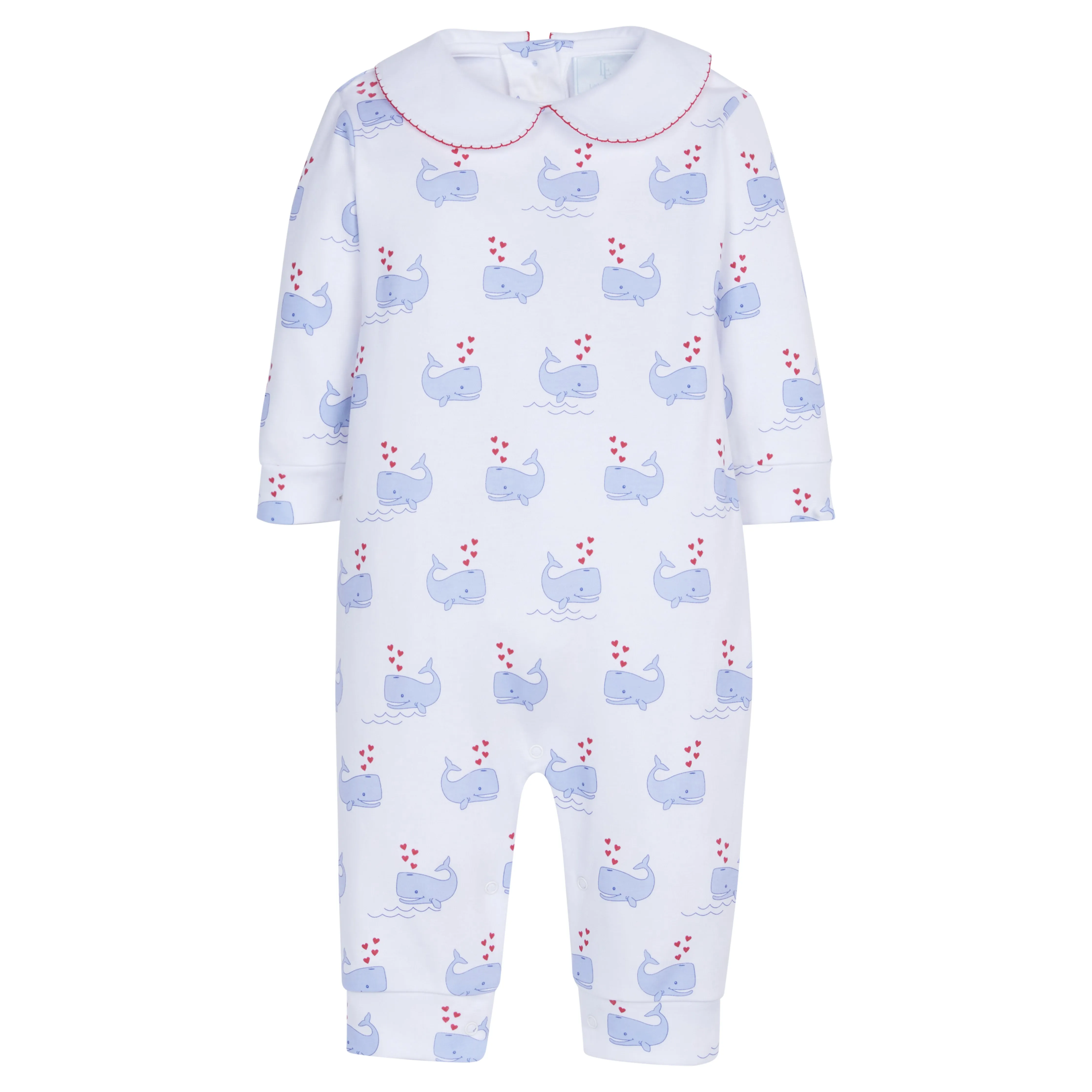 Printed Playsuit - Blue Whales