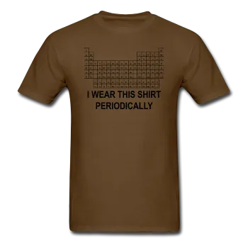 "I Wear this Shirt Periodically" (black) - Men's T-Shirt