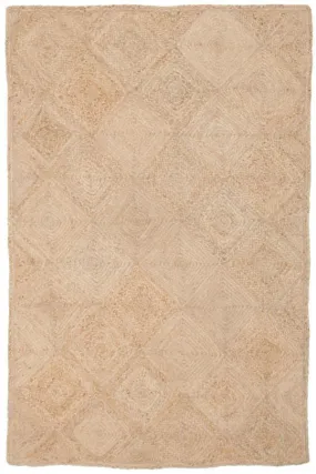 Reversible Hand-loomed Jute Rug - Natural