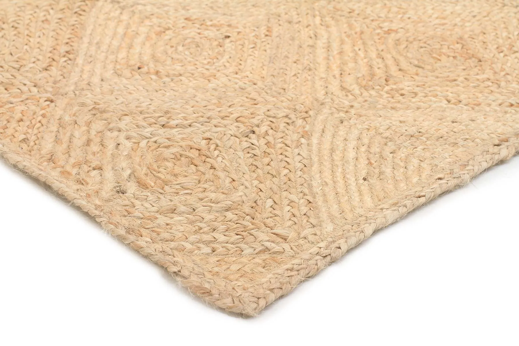 Reversible Hand-loomed Jute Rug - Natural