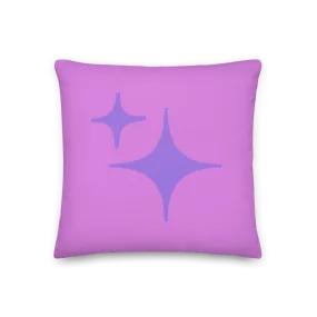 Reversible Purple Sparkle Pillow