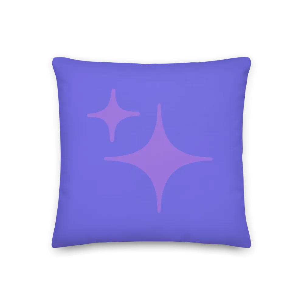 Reversible Purple Sparkle Pillow