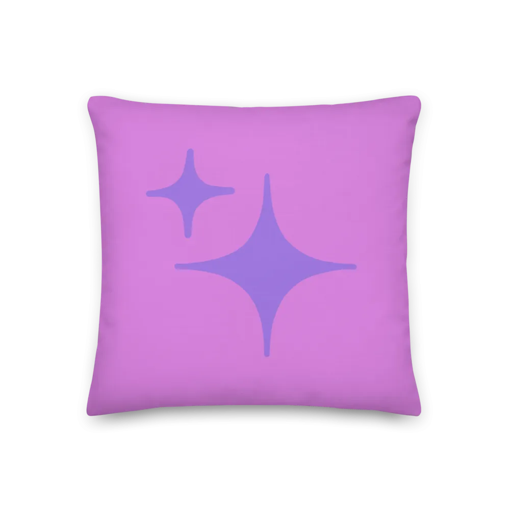 Reversible Purple Sparkle Pillow