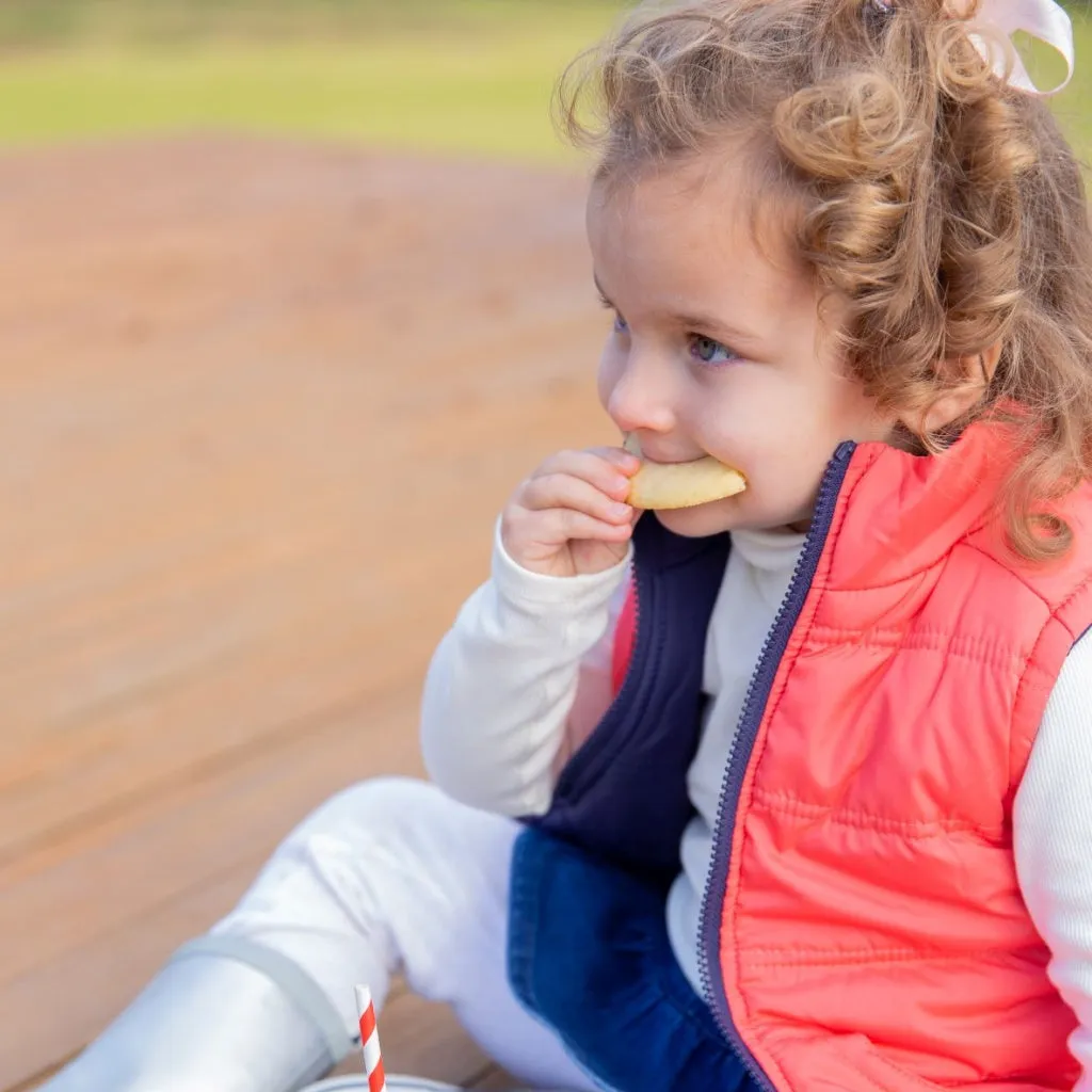 Reversible Vest - Navy & Watermelon - Size 1-2 Only