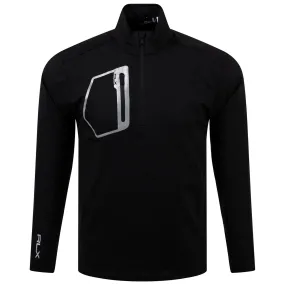 RLX Luxury Performance Jersey Half Zip Polo Black - 2024