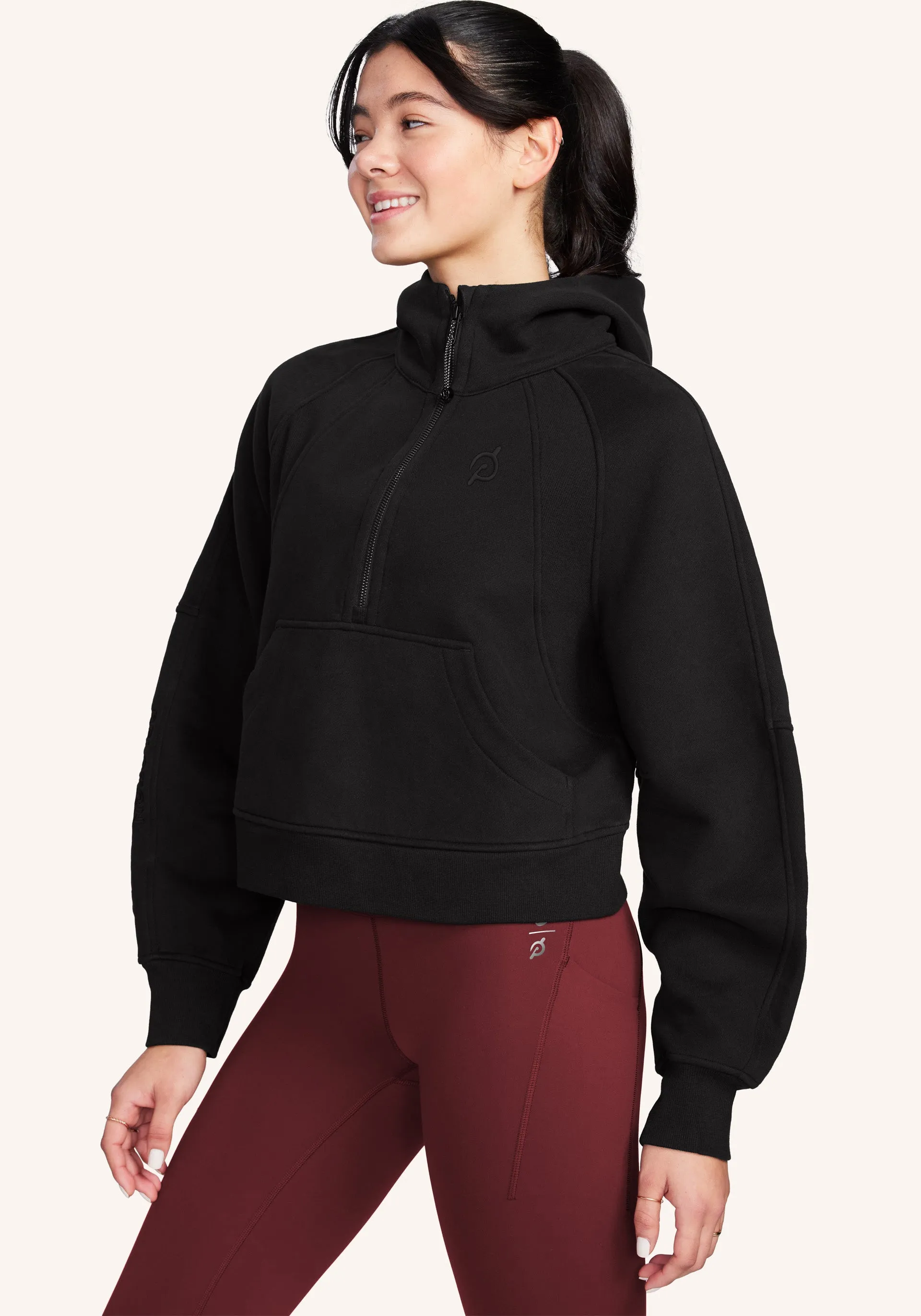 Scuba Oversized Half-Zip Hoodie