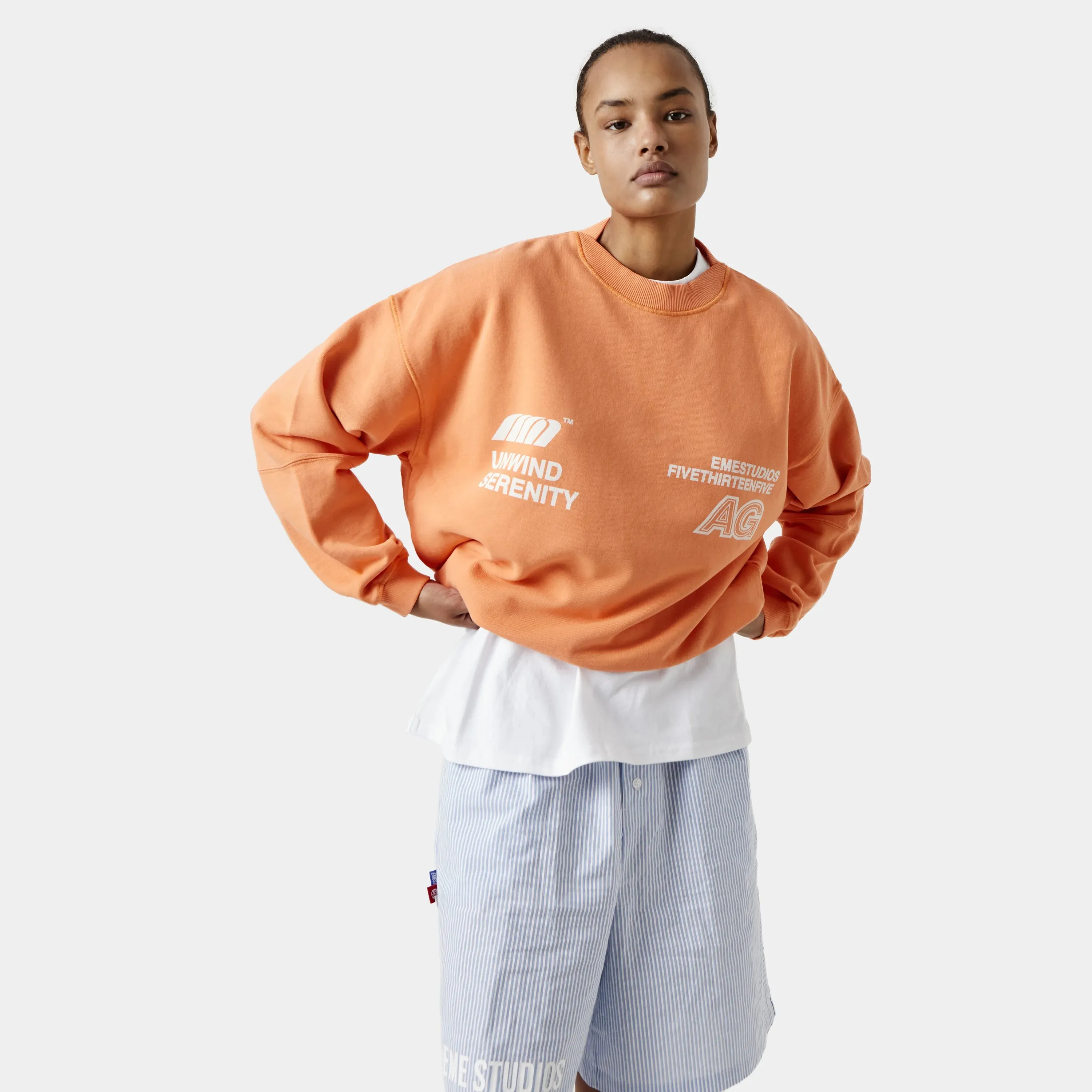 Serenity Apricot Oversized Crewneck