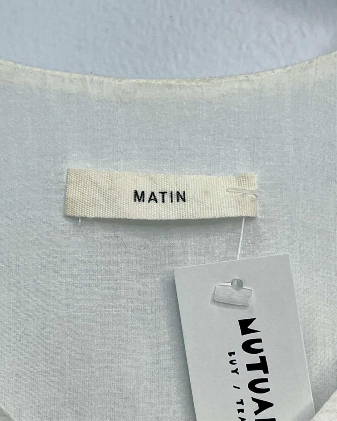 Size 6 - Matin Sheer White Japanese Cotton Shirt