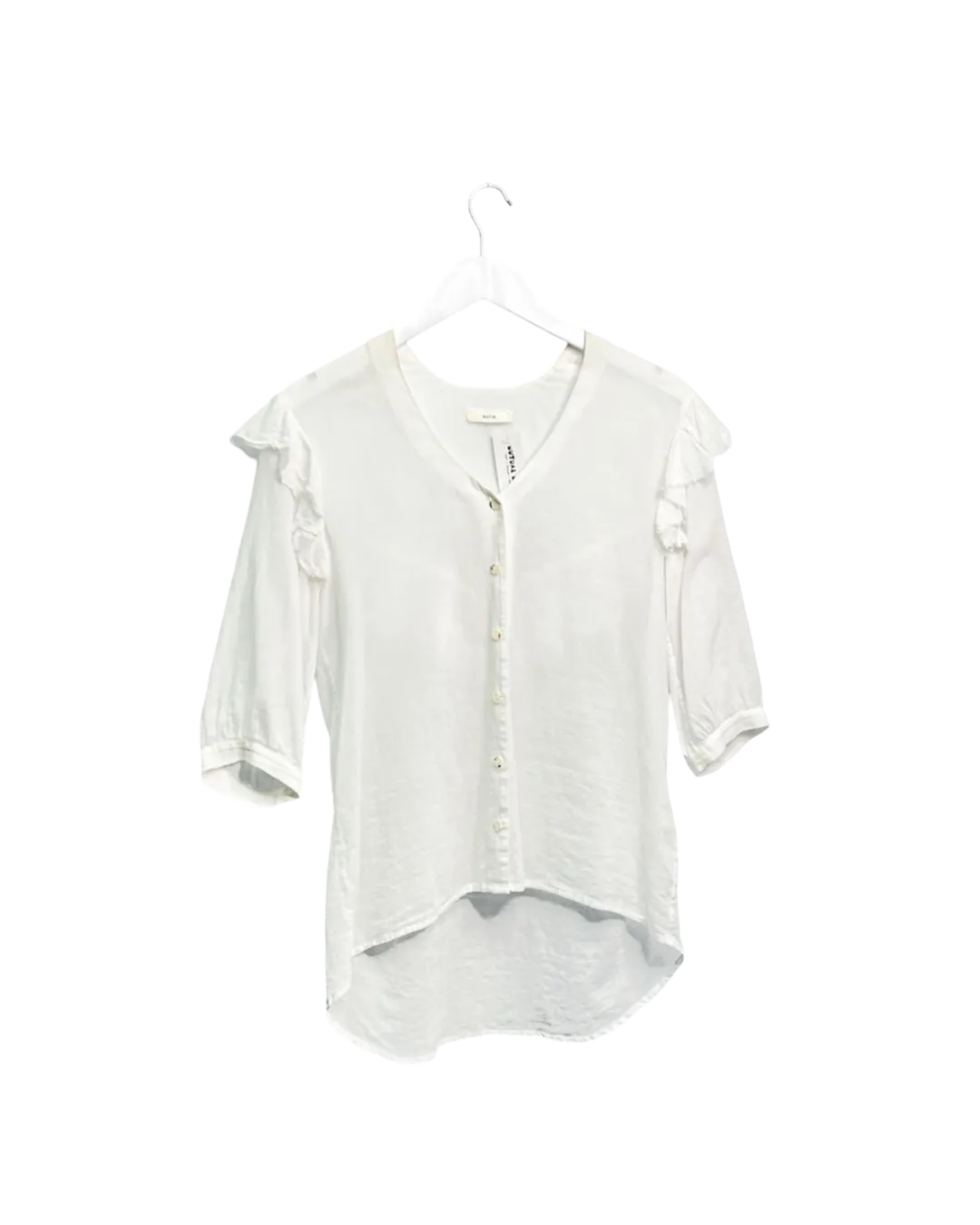 Size 6 - Matin Sheer White Japanese Cotton Shirt