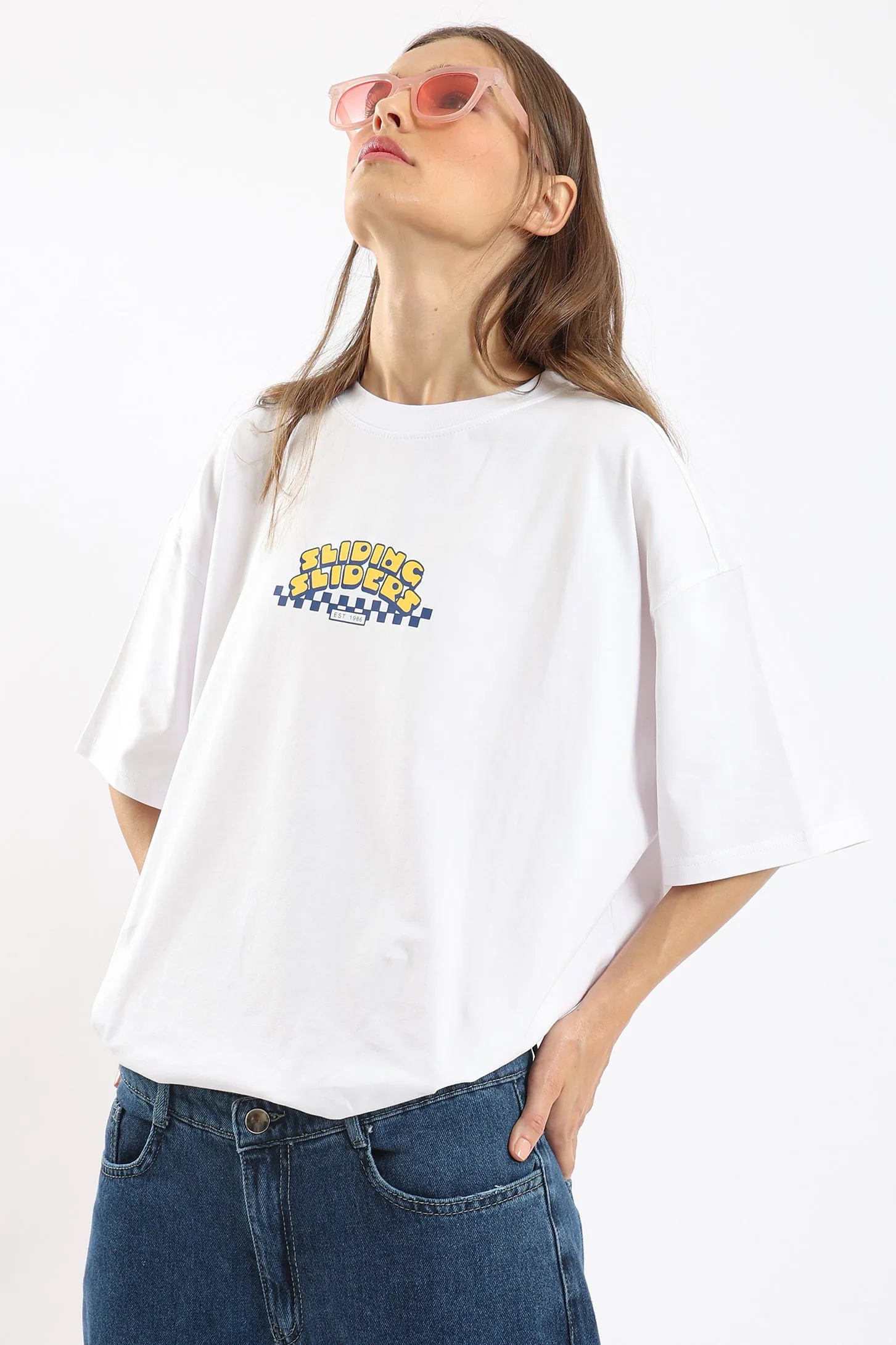 SLIDING SLIDERS OVERSIZED UNISEX TEE