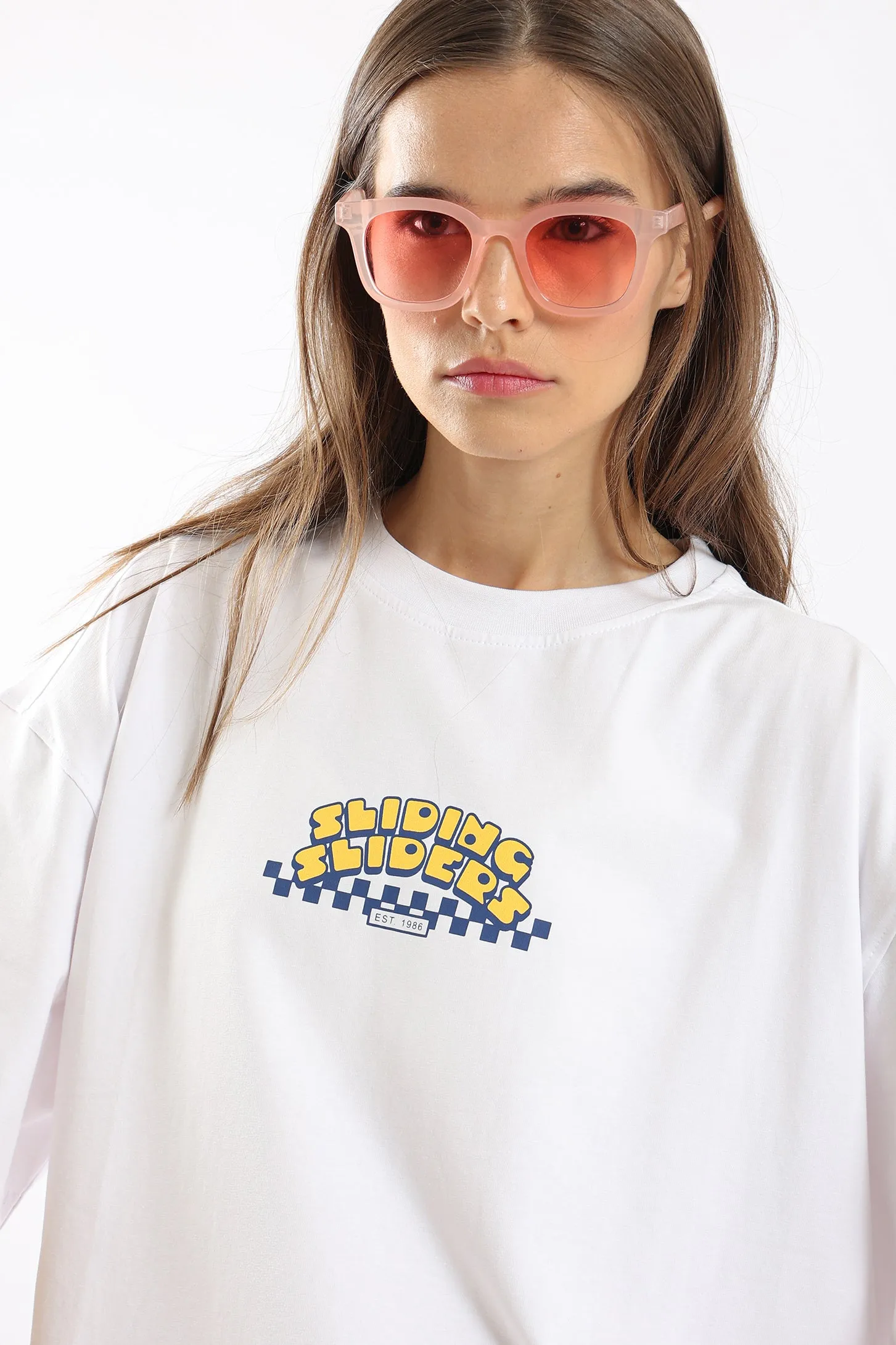 SLIDING SLIDERS OVERSIZED UNISEX TEE