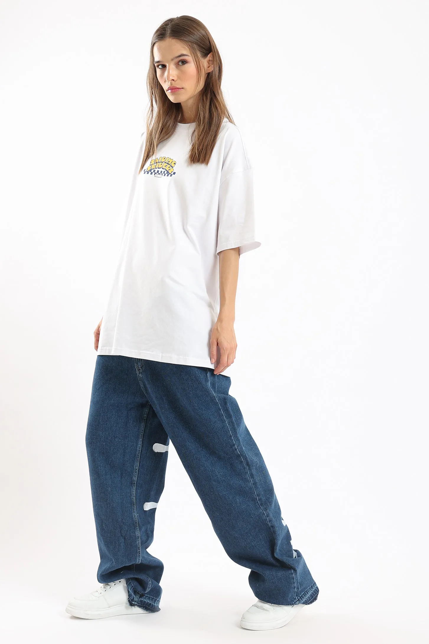 SLIDING SLIDERS OVERSIZED UNISEX TEE