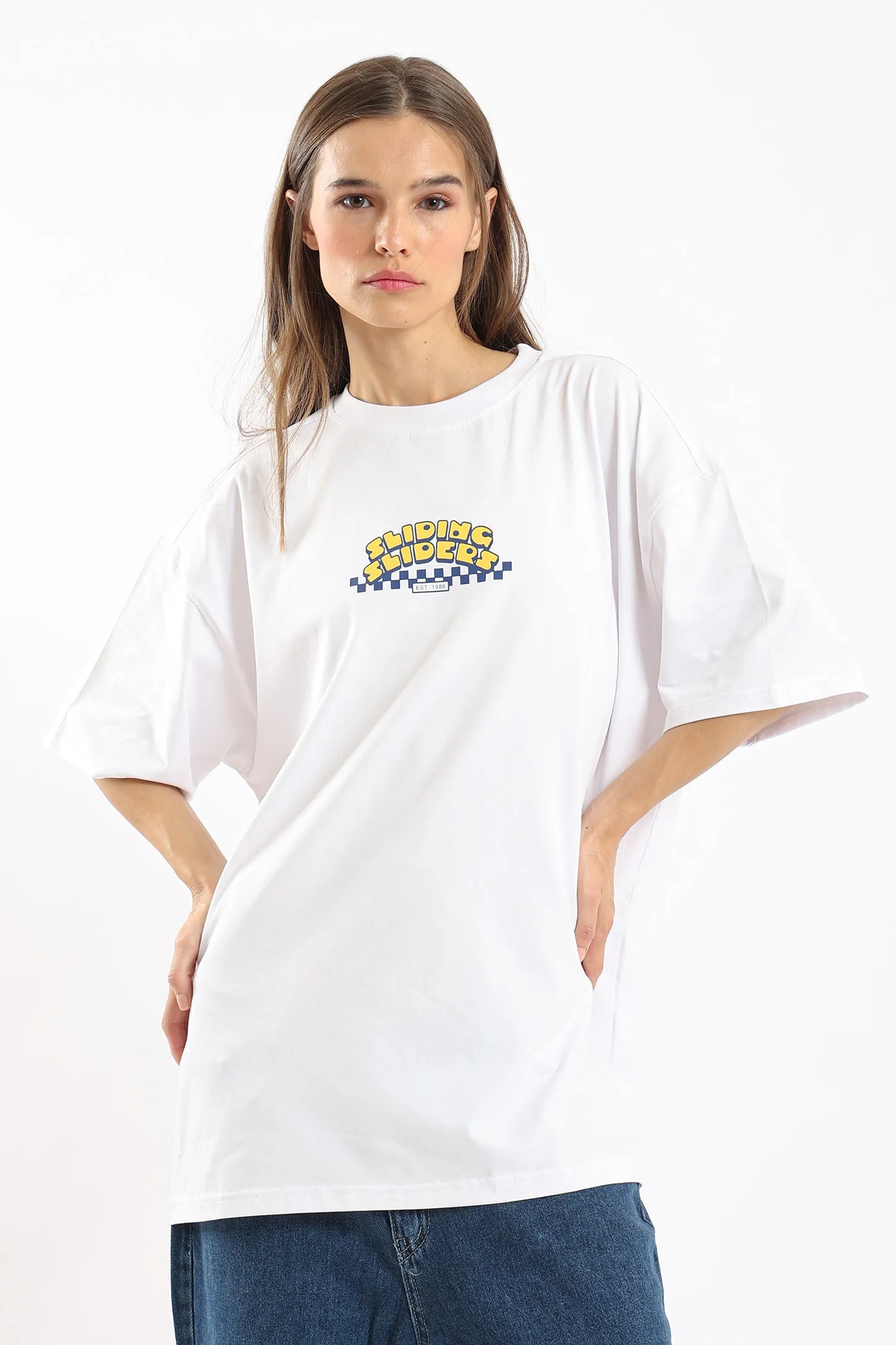 SLIDING SLIDERS OVERSIZED UNISEX TEE