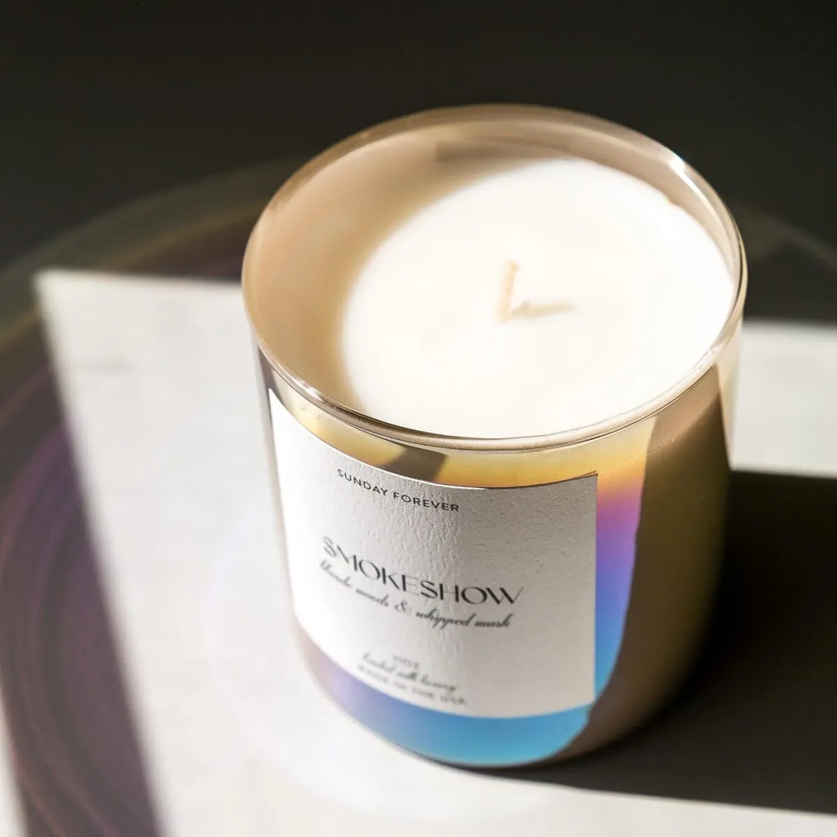 Smokeshow Luxury Candle with Blonde Woods and Whipped Musk