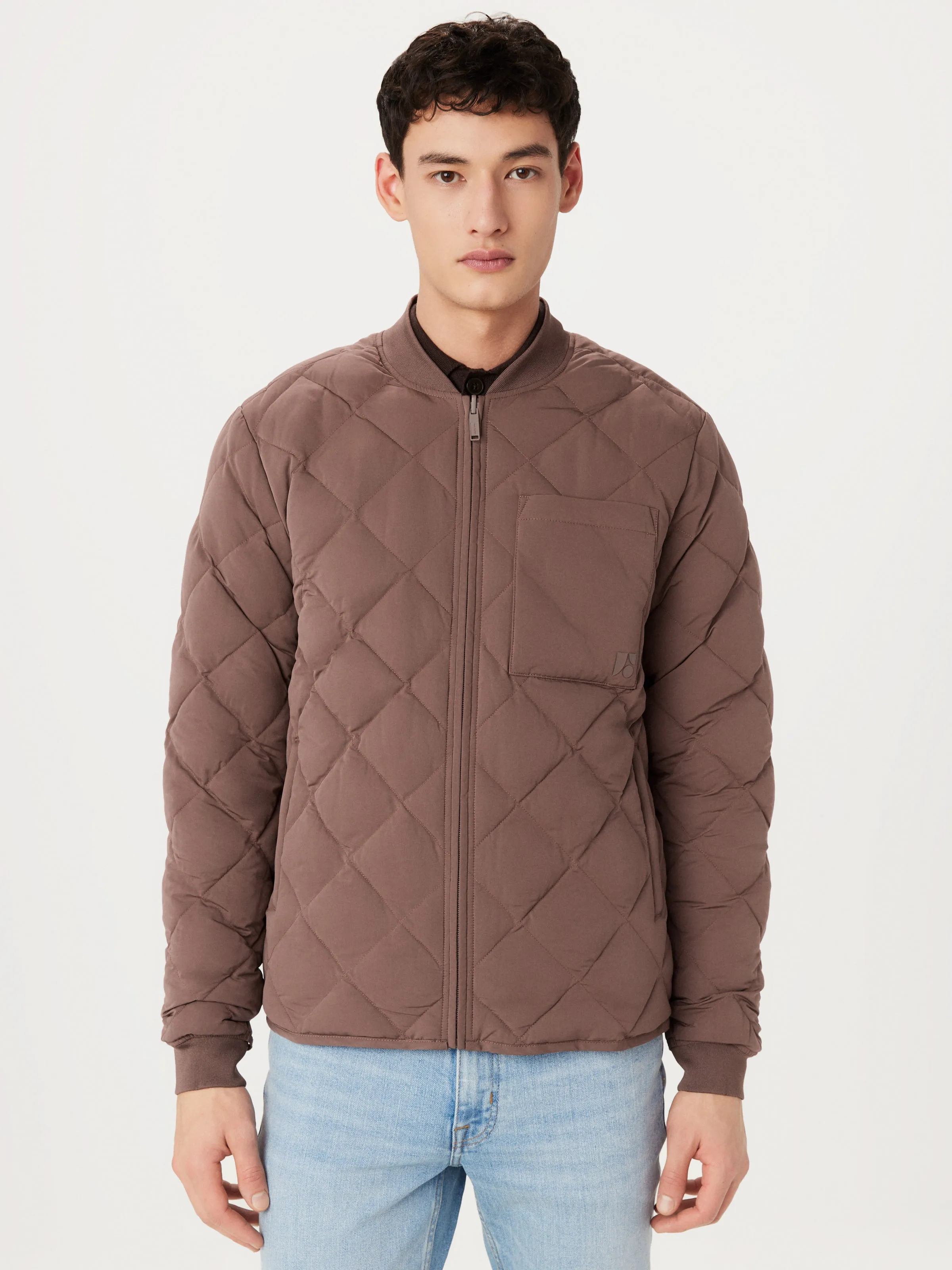 The Skyline Reversible Bomber in Dark Clay