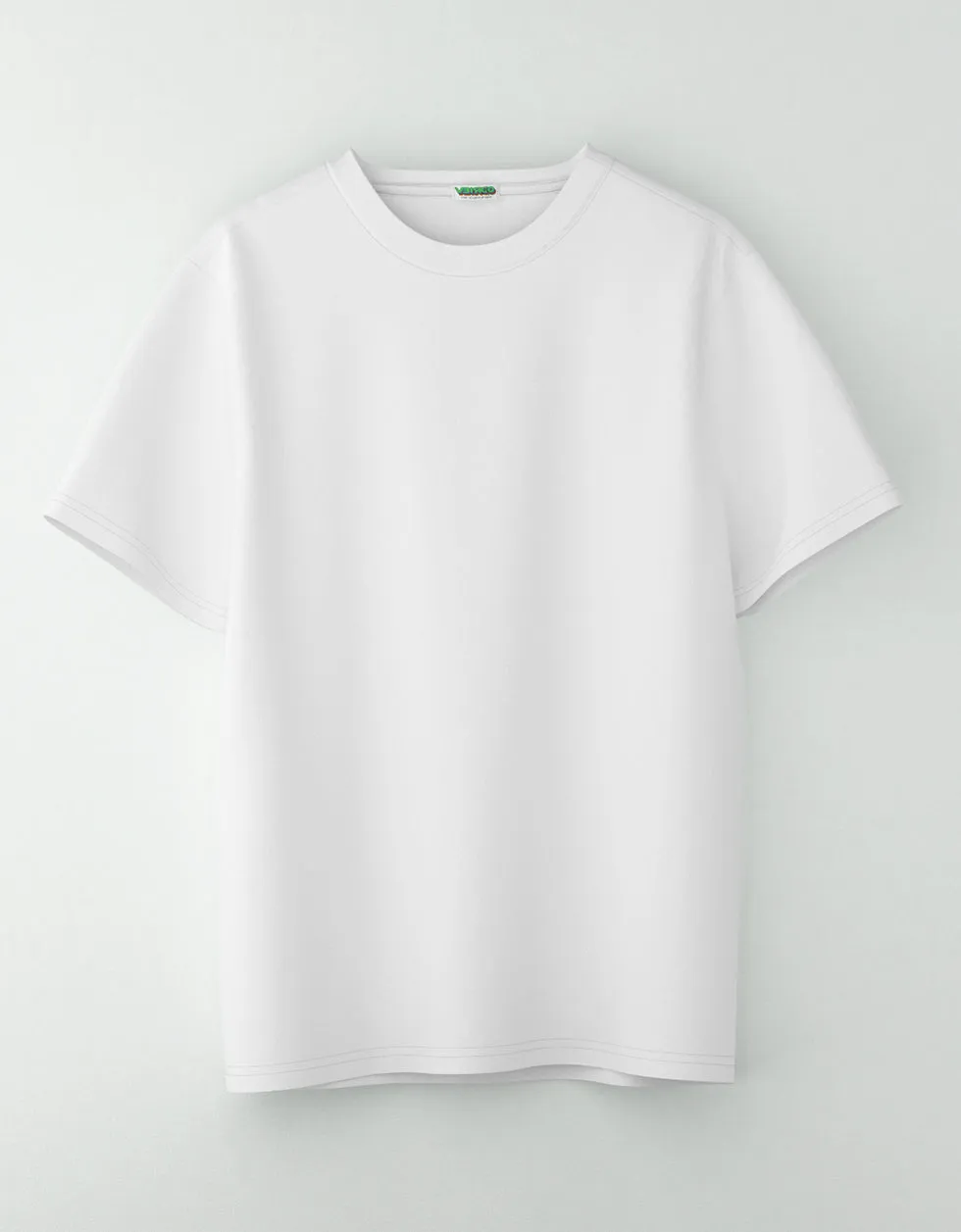 White Solid Oversized T-shirt